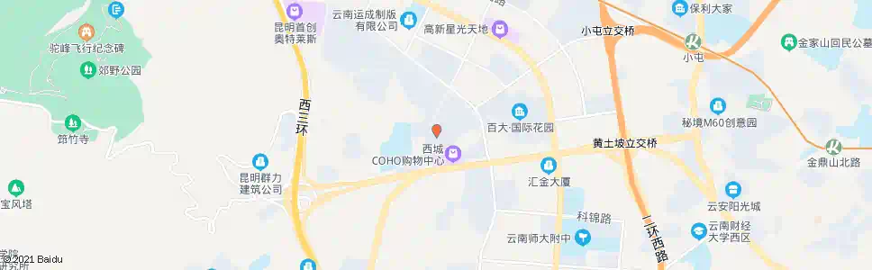 昆明黑林铺_公交站地图_昆明公交_妙搜公交查询2025