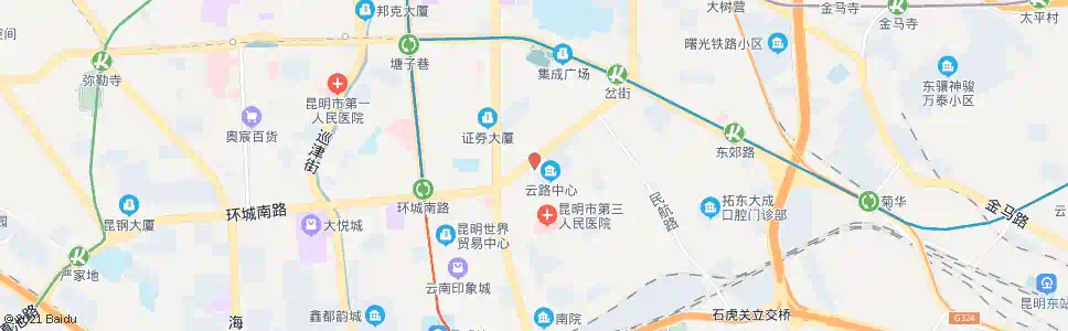 昆明佳路达酒店_公交站地图_昆明公交_妙搜公交查询2025