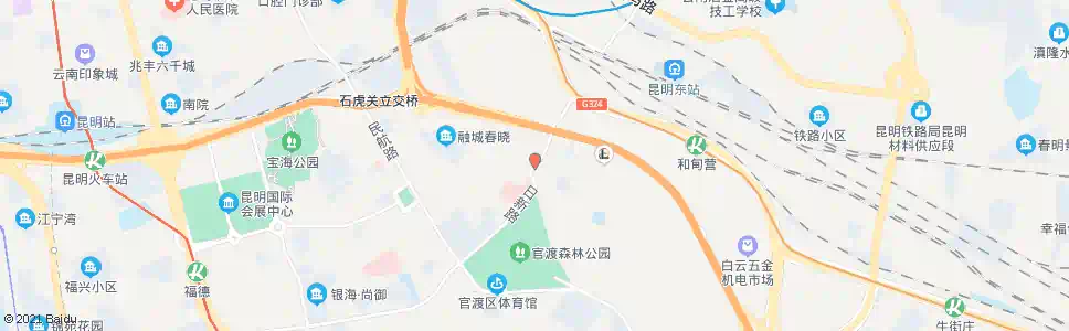 昆明关通路_公交站地图_昆明公交_妙搜公交查询2025