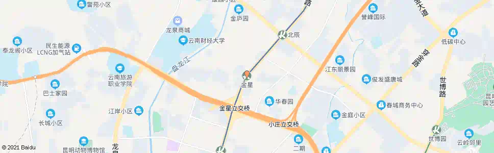 昆明金星站_公交站地图_昆明公交_妙搜公交查询2025