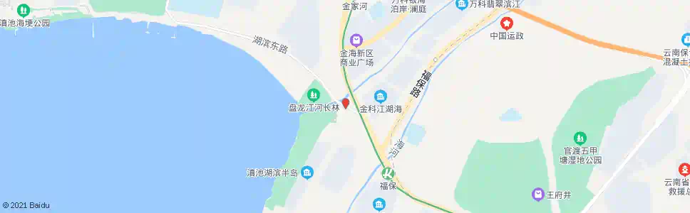 昆明环湖东路口湖滨路_公交站地图_昆明公交_妙搜公交查询2025
