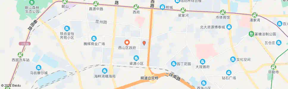 昆明秋苑小区_公交站地图_昆明公交_妙搜公交查询2025