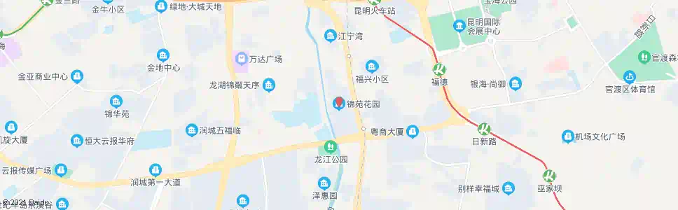昆明锦苑花园(日新路)_公交站地图_昆明公交_妙搜公交查询2025