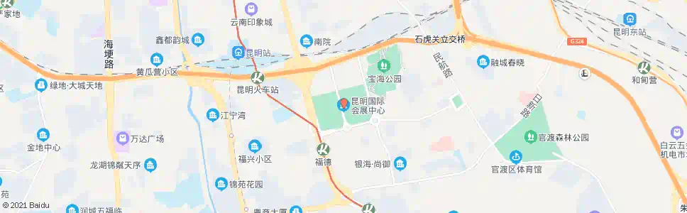 昆明国际会展中心(春城路)_公交站地图_昆明公交_妙搜公交查询2025