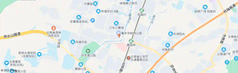 昆明北市区(霖雨路)_公交站地图_昆明公交_妙搜公交查询2025