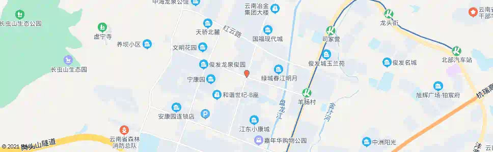 昆明红园路口小康大道_公交站地图_昆明公交_妙搜公交查询2025