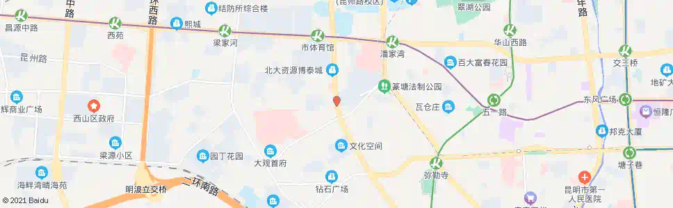 昆明环西桥(环城西路)_公交站地图_昆明公交_妙搜公交查询2025