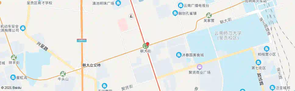 昆明联大街地铁站_公交站地图_昆明公交_妙搜公交查询2025