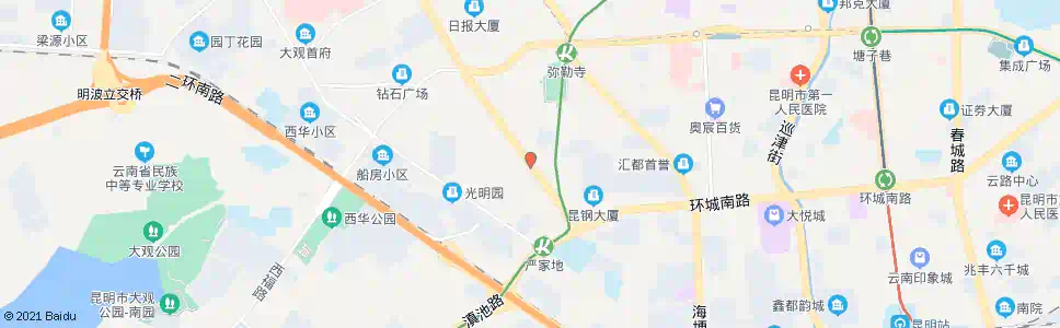 昆明气象路口环城西路_公交站地图_昆明公交_妙搜公交查询2025