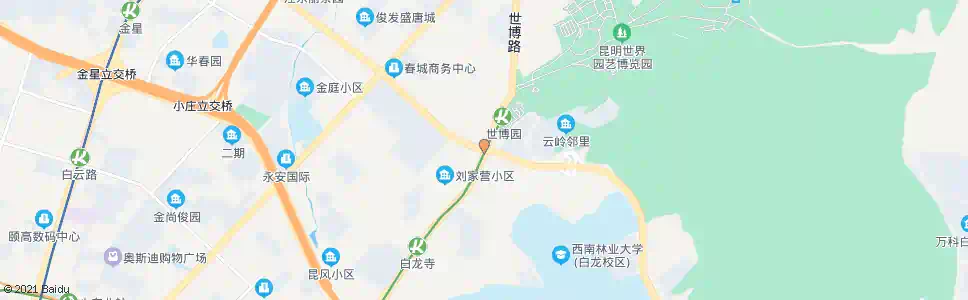 昆明东三环路口(白龙路)_公交站地图_昆明公交_妙搜公交查询2025