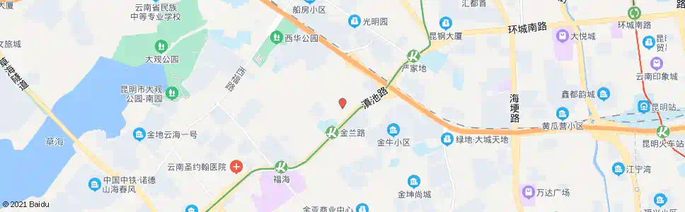 昆明青少年活动中心(金牛小区)_公交站地图_昆明公交_妙搜公交查询2025