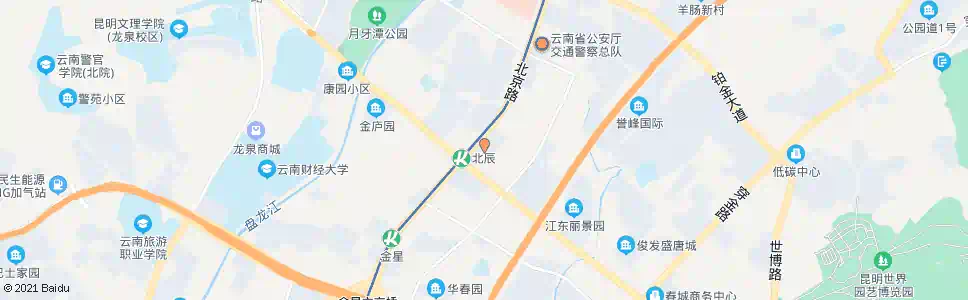 昆明北辰财富中心_公交站地图_昆明公交_妙搜公交查询2025