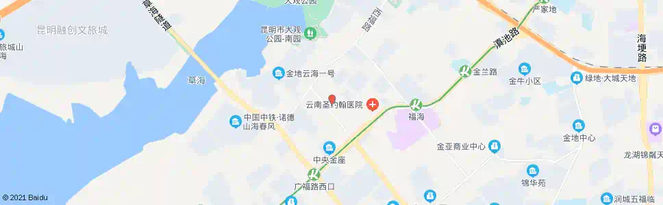 昆明阳光花园_公交站地图_昆明公交_妙搜公交查询2025