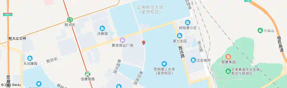 昆明景明南路聚贤街口_公交站地图_昆明公交_妙搜公交查询2025