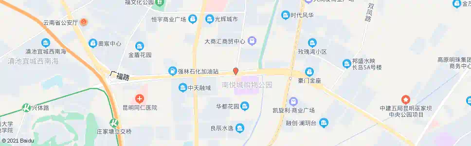 昆明华晨路口(广福路)_公交站地图_昆明公交_妙搜公交查询2025