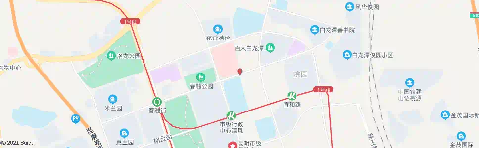 昆明昆三中(春融街)_公交站地图_昆明公交_妙搜公交查询2025