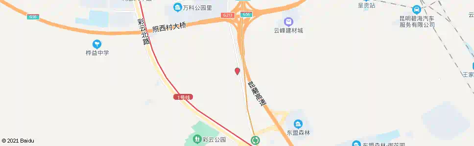 昆明溪波村_公交站地图_昆明公交_妙搜公交查询2025