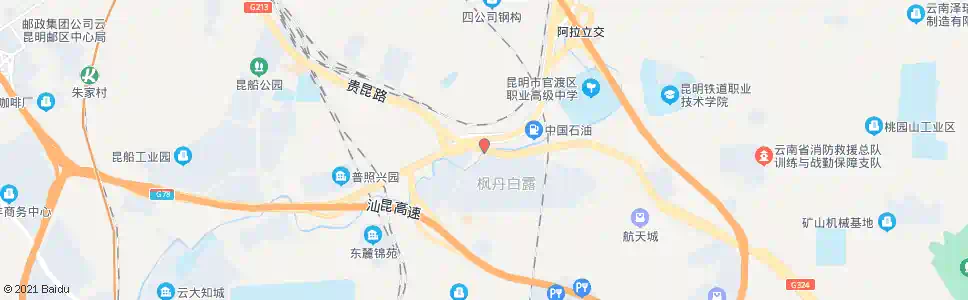 昆明大石坝(耀兴枫丹白露公园)_公交站地图_昆明公交_妙搜公交查询2025