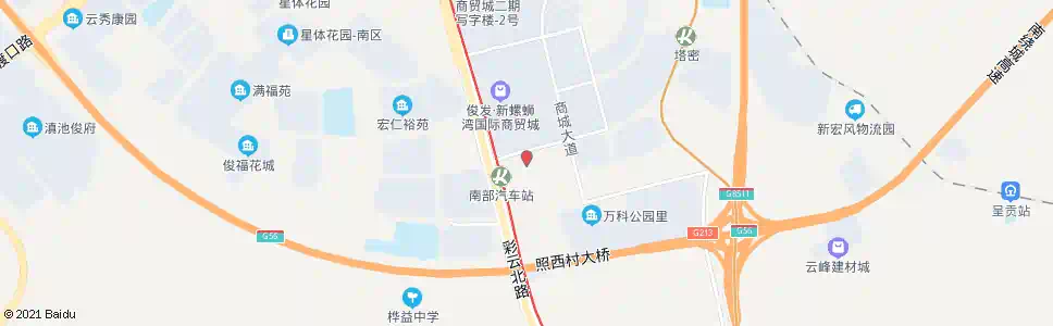 昆明新螺蛳湾公交枢纽站(商博街)_公交站地图_昆明公交_妙搜公交查询2025