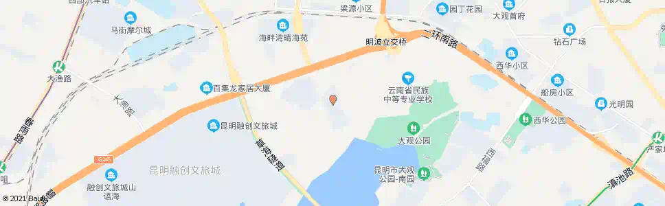 昆明鸿运小区_公交站地图_昆明公交_妙搜公交查询2025