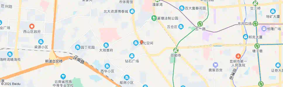 昆明环城西路口新闻路_公交站地图_昆明公交_妙搜公交查询2025