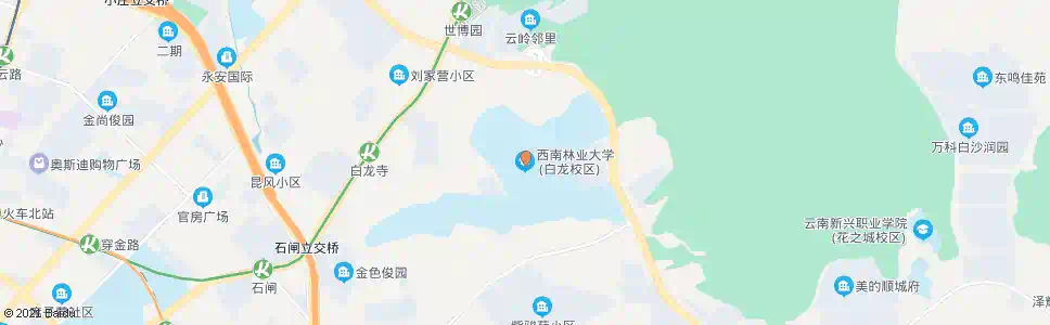 昆明西南林业大学_公交站地图_昆明公交_妙搜公交查询2025