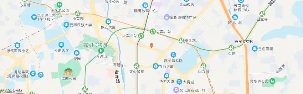 昆明环城北路(天和大酒店)_公交站地图_昆明公交_妙搜公交查询2025
