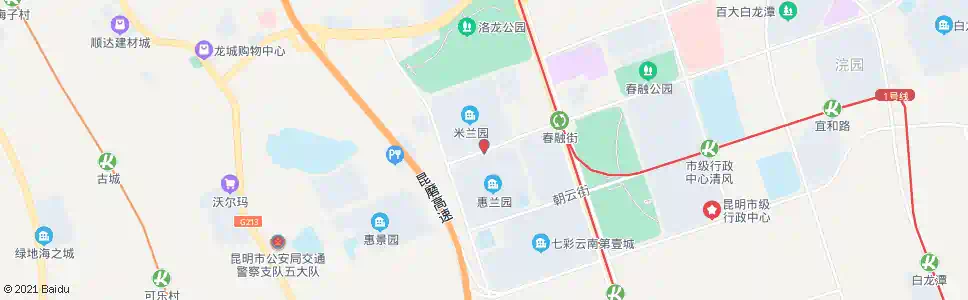 昆明谊康北路口(春融街)_公交站地图_昆明公交_妙搜公交查询2025