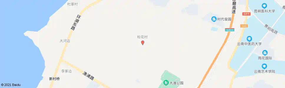 昆明松花铺_公交站地图_昆明公交_妙搜公交查询2025