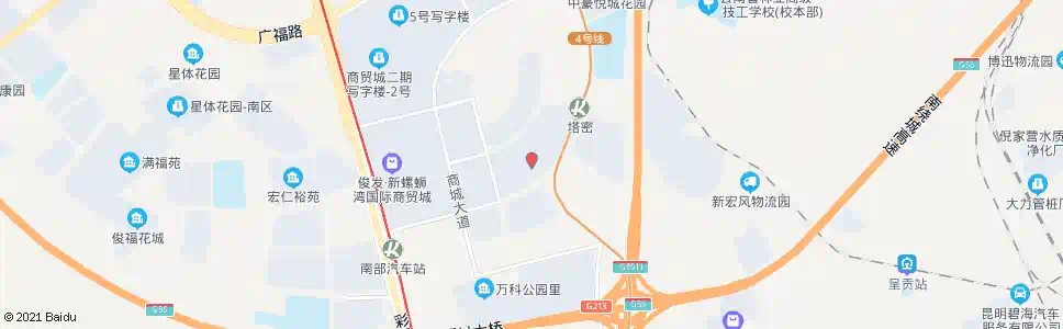 昆明新螺蛳湾国际商贸城三期_公交站地图_昆明公交_妙搜公交查询2025