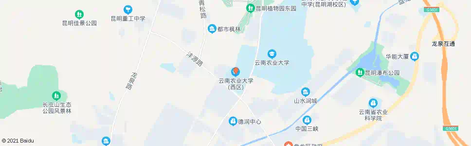 昆明云南农业大学_公交站地图_昆明公交_妙搜公交查询2025