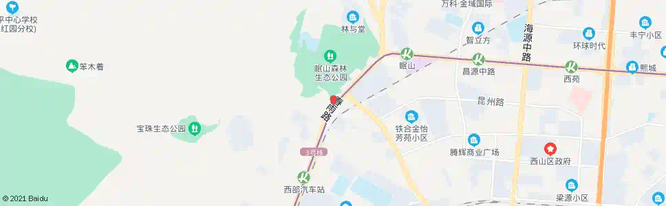 昆明昭宗路口(昆瑞路)_公交站地图_昆明公交_妙搜公交查询2025