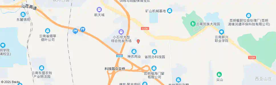 昆明大冲村口_公交站地图_昆明公交_妙搜公交查询2025