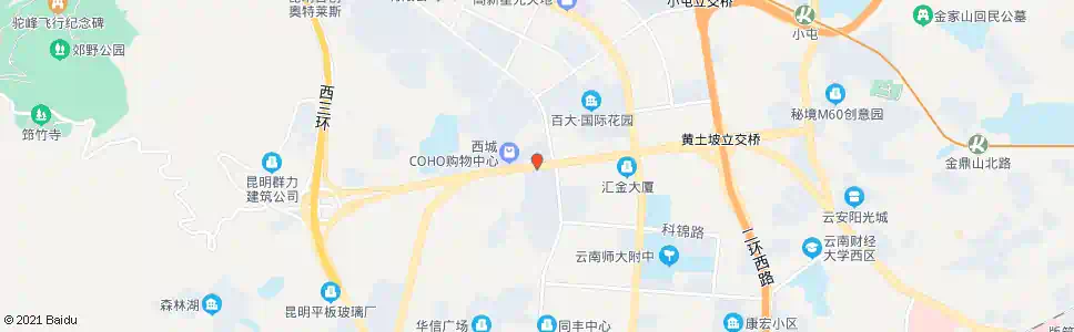 昆明假日城市小区(滇缅大道)_公交站地图_昆明公交_妙搜公交查询2025