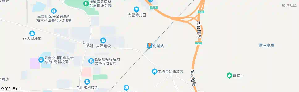 昆明化城西口_公交站地图_昆明公交_妙搜公交查询2025