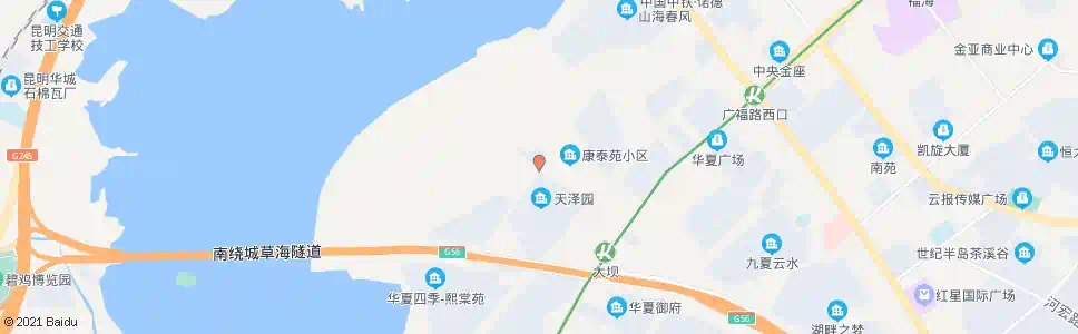 昆明边防路口西福路_公交站地图_昆明公交_妙搜公交查询2025