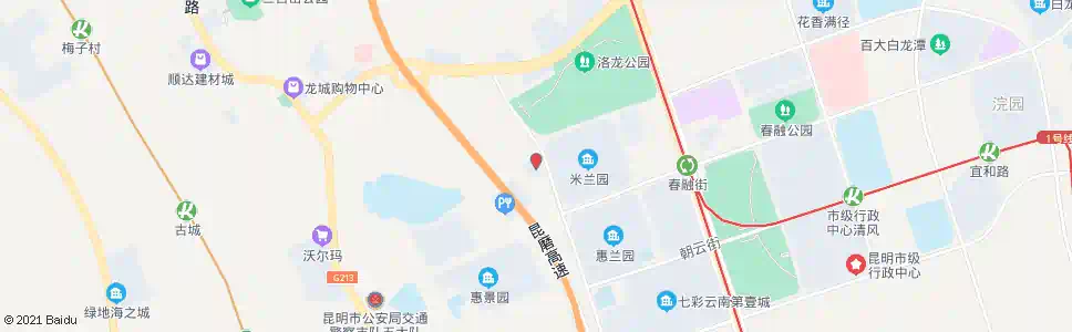 昆明泛亚新区管委会(沙河路)_公交站地图_昆明公交_妙搜公交查询2025