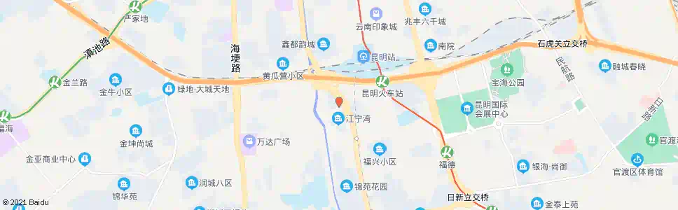 昆明新南站_公交站地图_昆明公交_妙搜公交查询2025