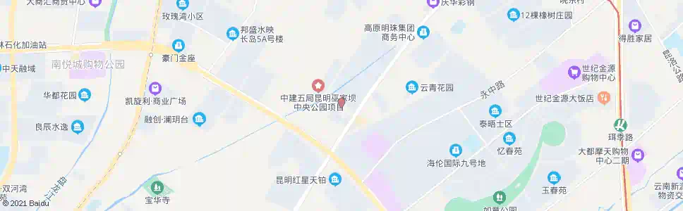 昆明王家村_公交站地图_昆明公交_妙搜公交查询2025