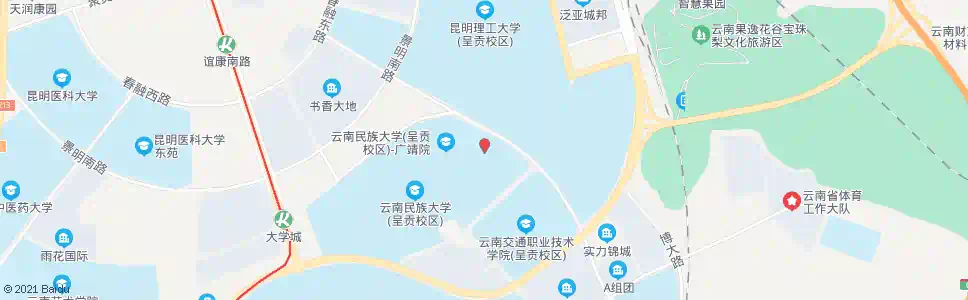 昆明云南民族大学芷苑餐厅_公交站地图_昆明公交_妙搜公交查询2025
