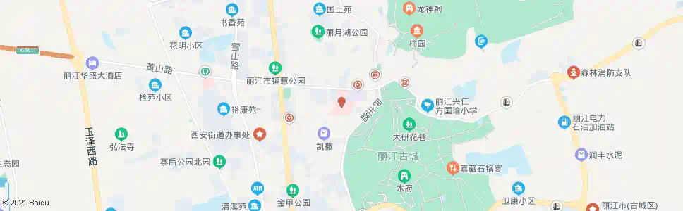 丽江市人民医院_公交站地图_丽江公交_妙搜公交查询2025