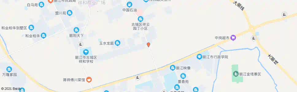 丽江迪庆干休所_公交站地图_丽江公交_妙搜公交查询2025
