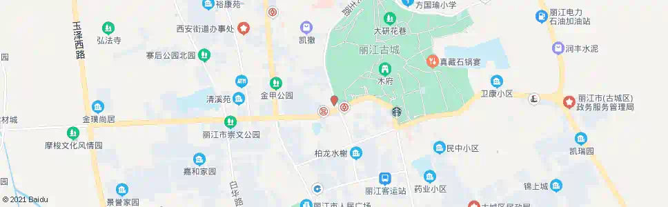 丽江明珍广场_公交站地图_丽江公交_妙搜公交查询2025