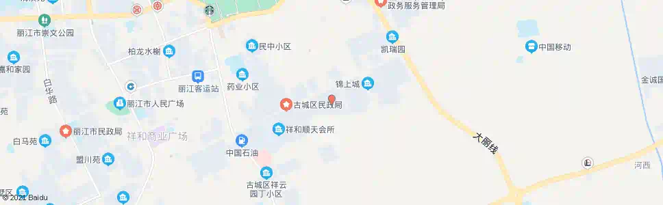 丽江工贸商场_公交站地图_丽江公交_妙搜公交查询2025