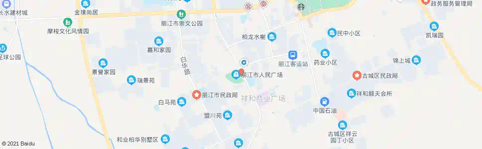 丽江西安街北段_公交站地图_丽江公交_妙搜公交查询2025