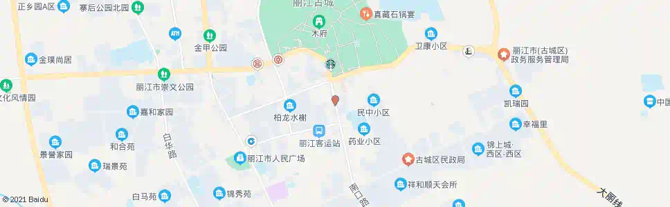 丽江大研中学_公交站地图_丽江公交_妙搜公交查询2025