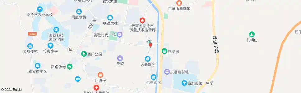 临沧云峰现代城_公交站地图_临沧公交_妙搜公交查询2025