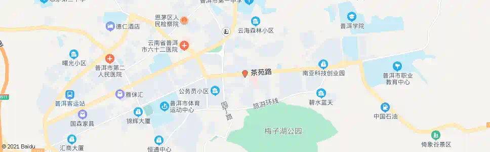 普洱区疾控中心_公交站地图_普洱公交_妙搜公交查询2025