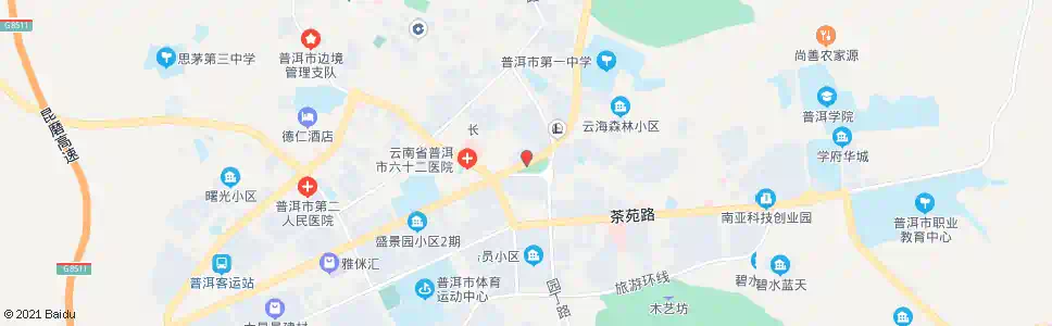 普洱园丁小区_公交站地图_普洱公交_妙搜公交查询2025