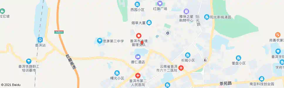 普洱师专老校区_公交站地图_普洱公交_妙搜公交查询2025